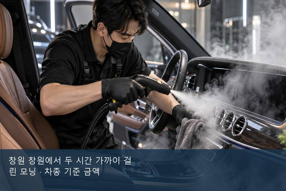 창원 창원에서 두 시간 가까이 걸린 모닝 · 차종 기준 금액