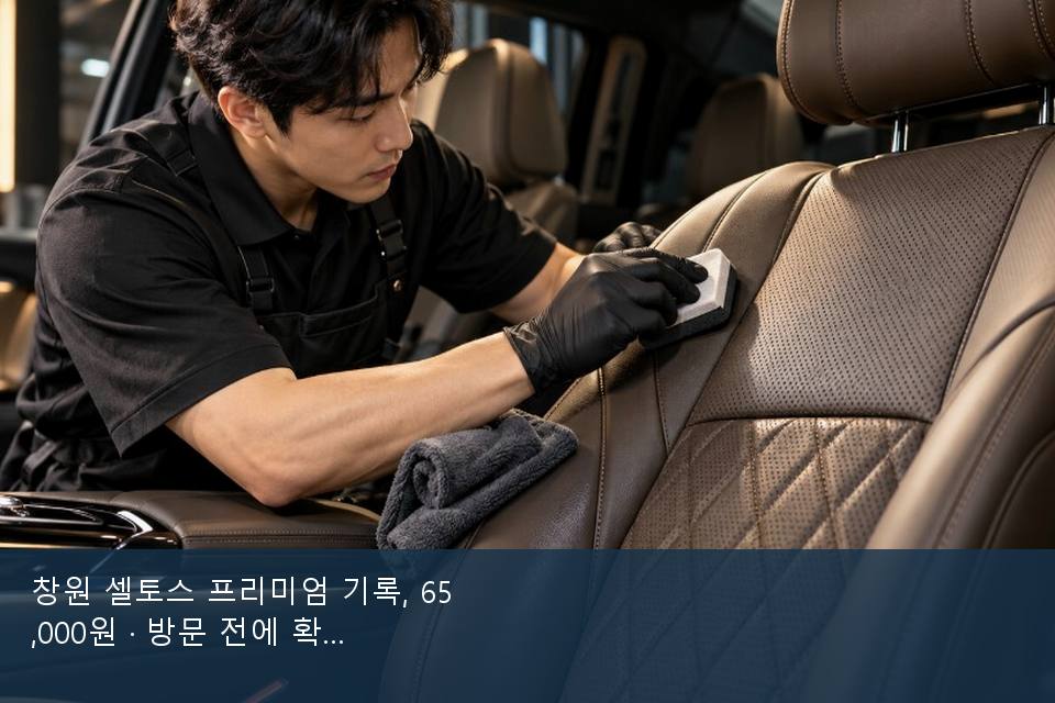 창원 셀토스 프리미엄 기록, 65,000원 · 방문 전에 확인한 것